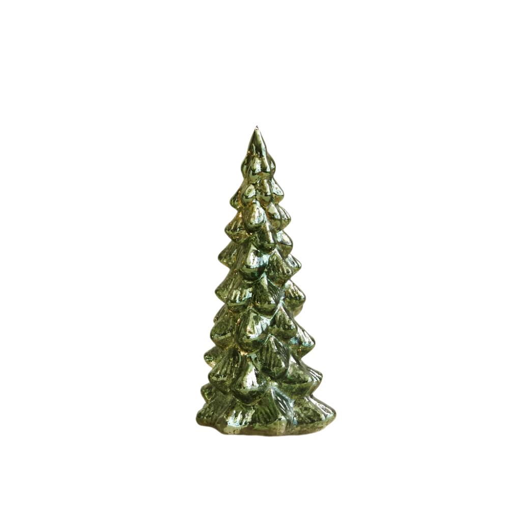 Small Mercury Glass LED Tree HOME & GIFTS - Home Decor - Seasonal Decor Creative Co-Op   