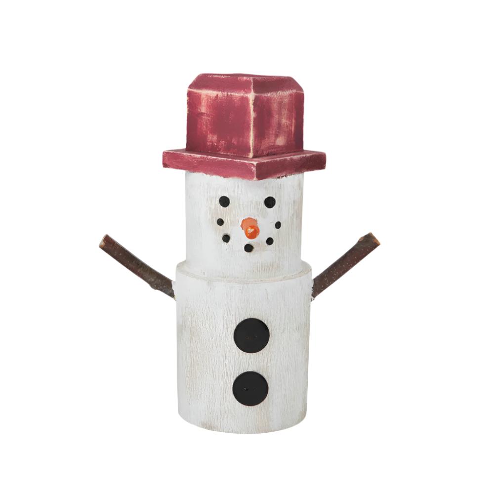 Mud Pie Small Wood Snowman Sitter HOME & GIFTS - Home Decor - Seasonal Decor Mud Pie   