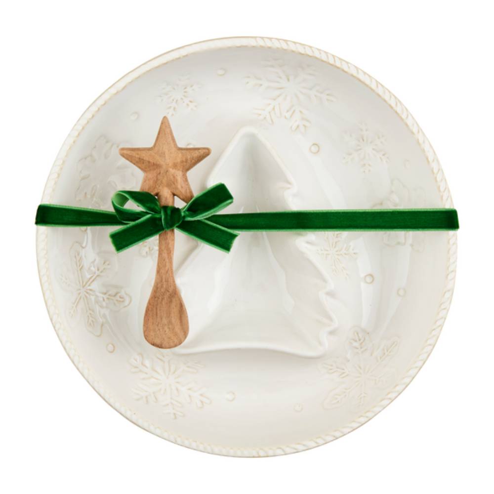 Snowflake Tree Chip & Dip Server HOME & GIFTS - Home Decor - Seasonal Decor Mud Pie   