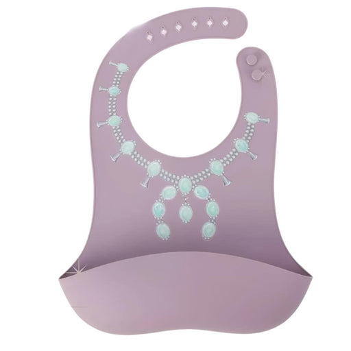Squash Jewelry Silicone Bib - Purple KIDS - Accessories Western Grande, LLC   