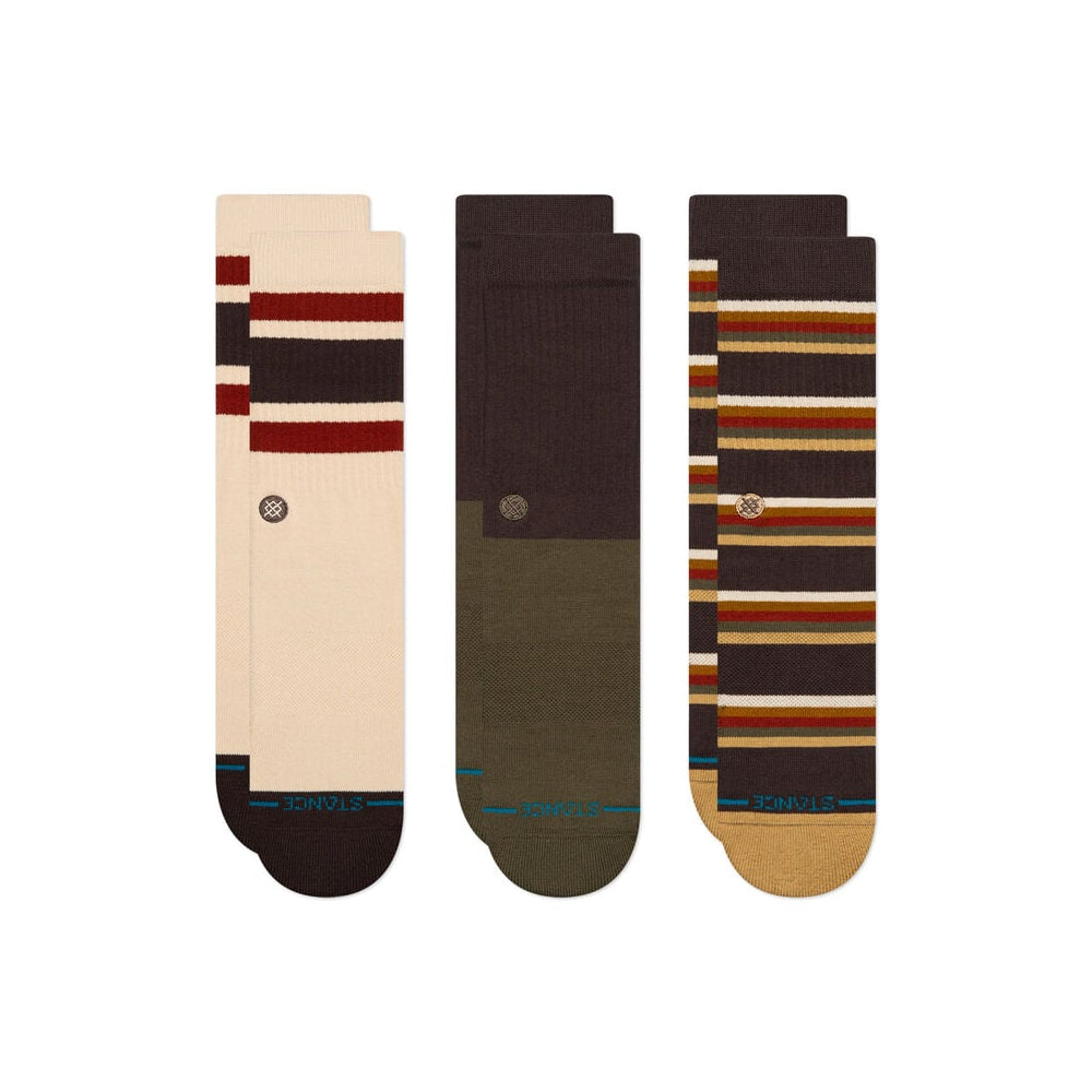 Stance Men's Mill House Crew Socks - 3 Pack MEN - Clothing - Underwear, Socks & Loungewear Stance   