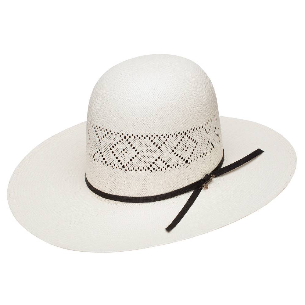 Stetson Saddleman Natural Open Crown Straw Hat HATS - STRAW HATS Stetson   