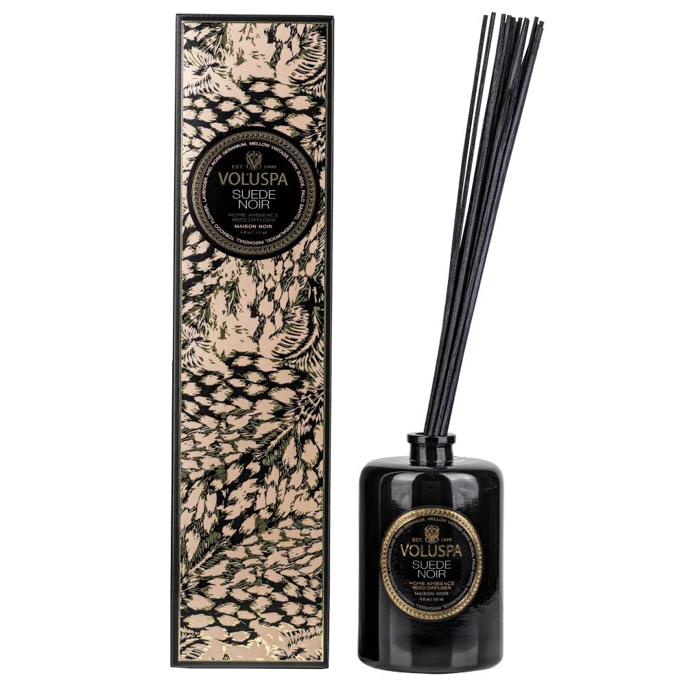Suede Noir Reed Diffusers HOME & GIFTS - Home Decor - Candles + Diffusers Voluspa   