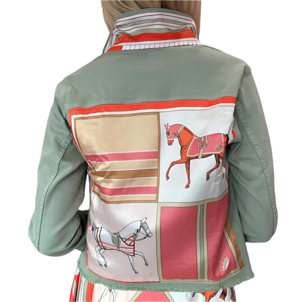 Stacy Bradley Tea Leaf Coral Horse Jacket WOMEN - Clothing - Outerwear - Jackets Stacy Bradley Design   