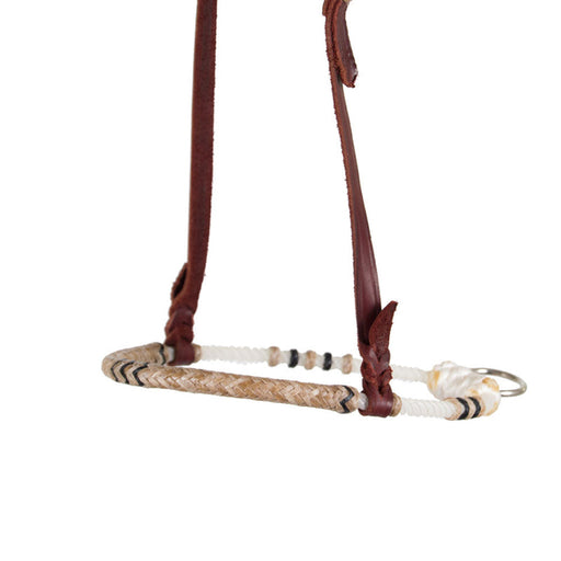 Teskey's Rawhide Covered Rope Noseband Tack - Nosebands & Tie Downs Teskey's Black