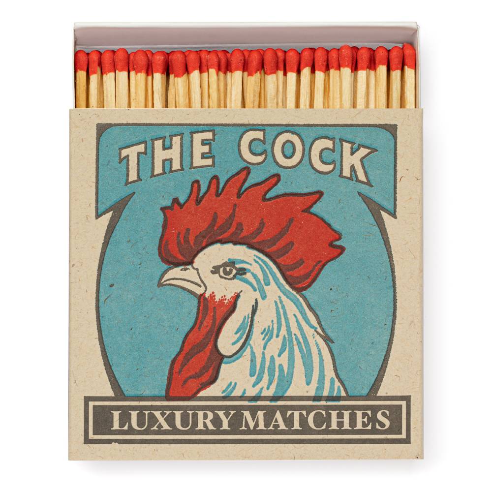 "The Cock" Square Matchbox HOME & GIFTS - Home Decor - Candles + Diffusers Archivist Gallery   