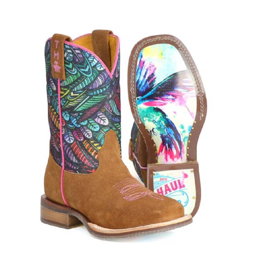 Tin Haul Girl's Feather Top Boot KIDS - Footwear - Boots Tin Haul   