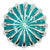 Silver and Turquoise Pinwheel Concho