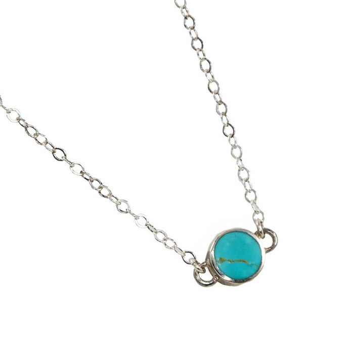 Turquoise Circle Necklace WOMEN - Accessories - Jewelry - Necklaces Peyote Bird Designs   