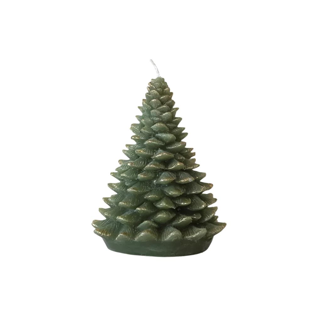 Unscented Gold Tips Evergreen Tree Candle HOME & GIFTS - Home Decor - Seasonal Decor Creative Co-Op   