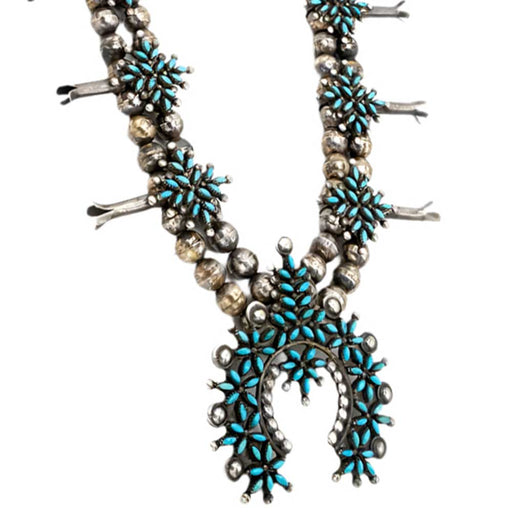 Vintage Needlepoint Squash Blossom Necklace WOMEN - Accessories - Jewelry - Necklaces MISC