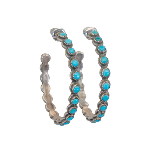 Vintage Turquoise Hoop Earrings WOMEN - Accessories - Jewelry - Earrings Linda Winter