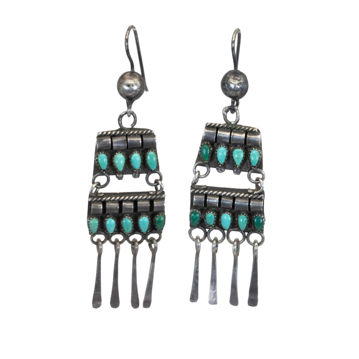 Vintage Teardrop 2 Row Zuni Earrings WOMEN - Accessories - Jewelry - Earrings Linda Winter