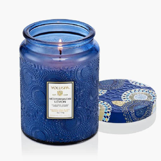 Voluspa Mediterranean Lemon Large Jar Candle HOME & GIFTS - Home Decor - Candles + Diffusers Voluspa