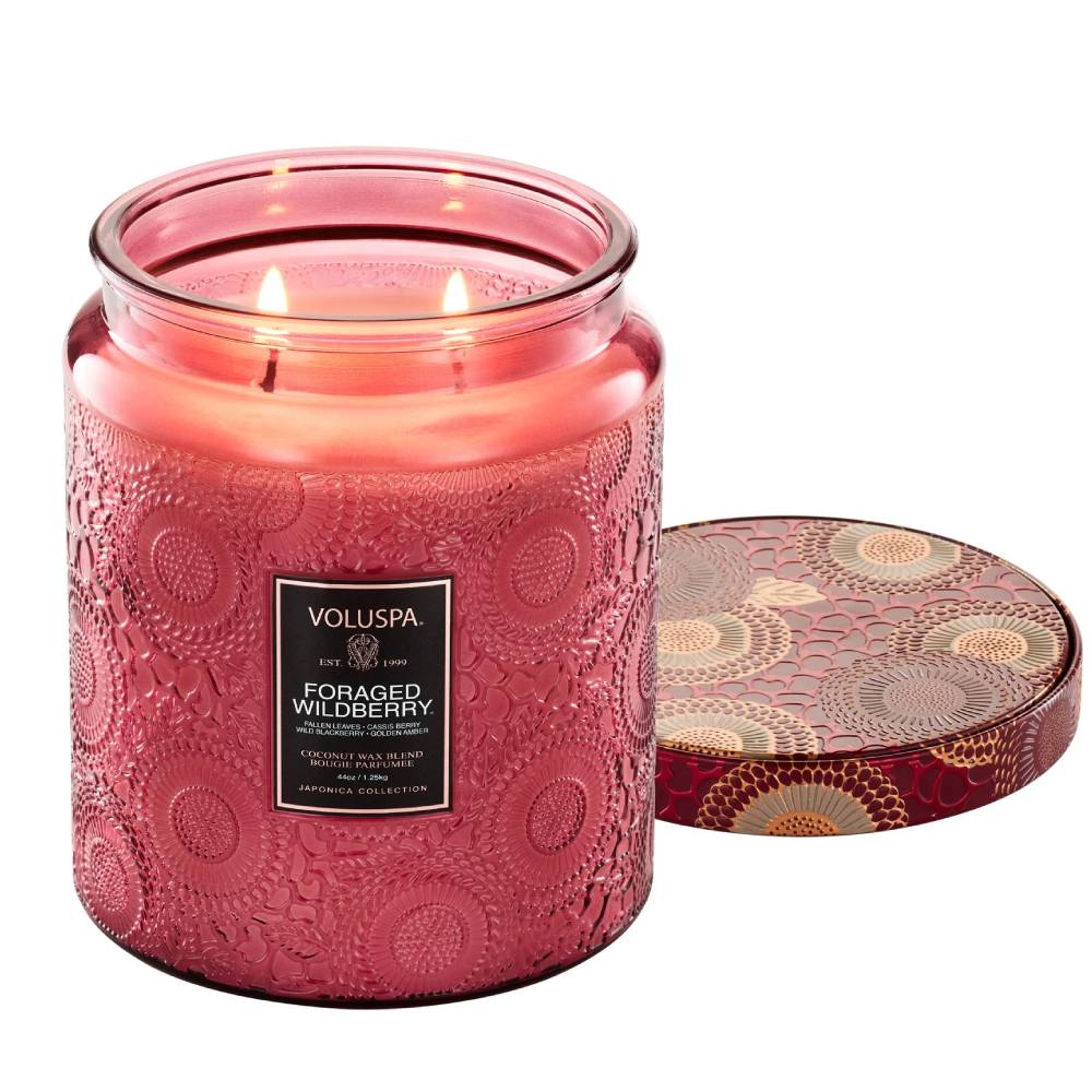 Voluspa Foraged Wildberry Luxe Jar Candle HOME & GIFTS - Home Decor - Candles + Diffusers Voluspa   