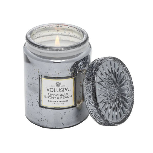 Voluspa Makassar Ebony Peach Small Jar Candle HOME & GIFTS - Home Decor - Candles + Diffusers Voluspa   