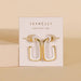White Enamel Large Rectangle Hoop Earrings WOMEN - Accessories - Jewelry - Earrings JaxKelly   