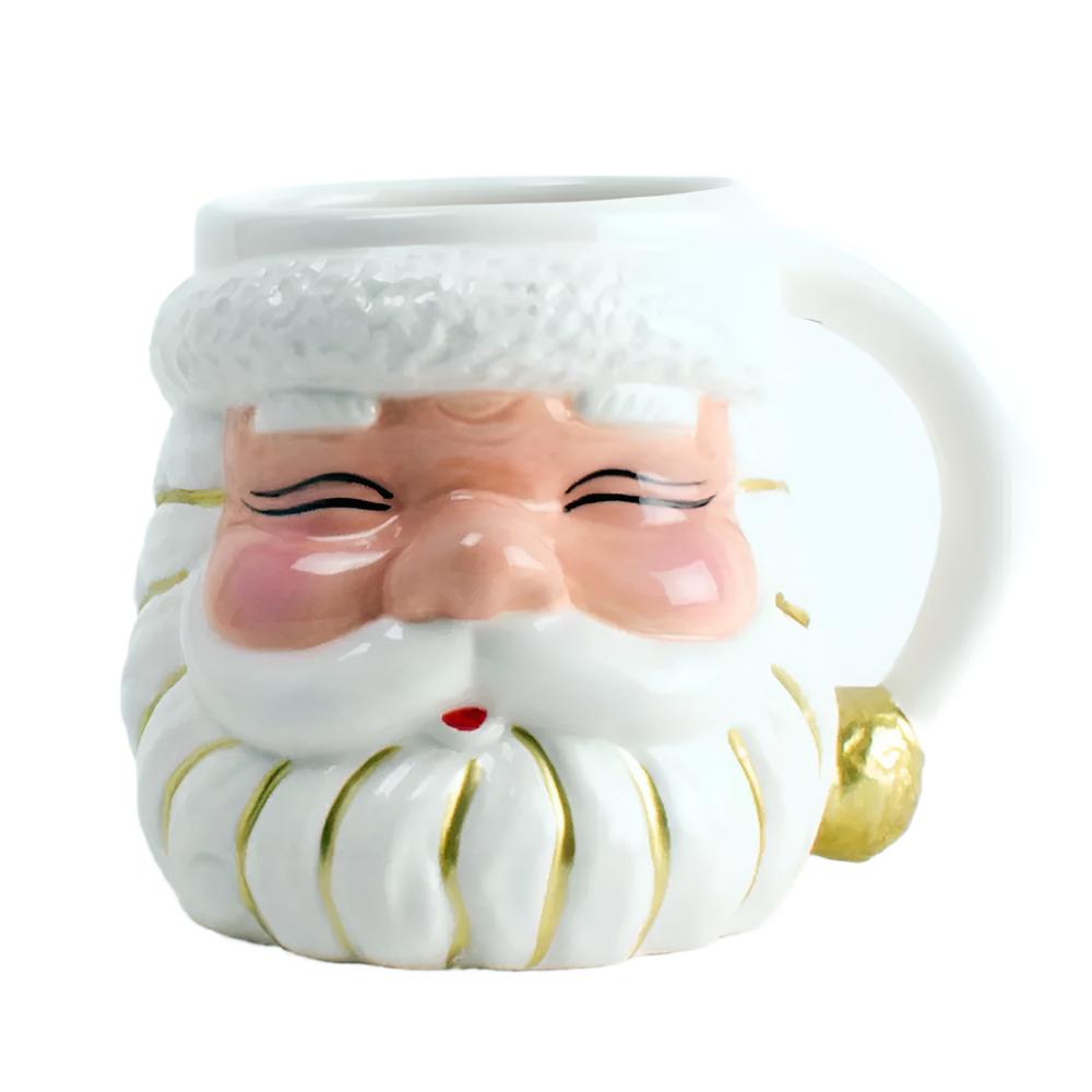 White Santa Mug HOME & GIFTS - Home Decor - Seasonal Decor 8 Oak Lane   