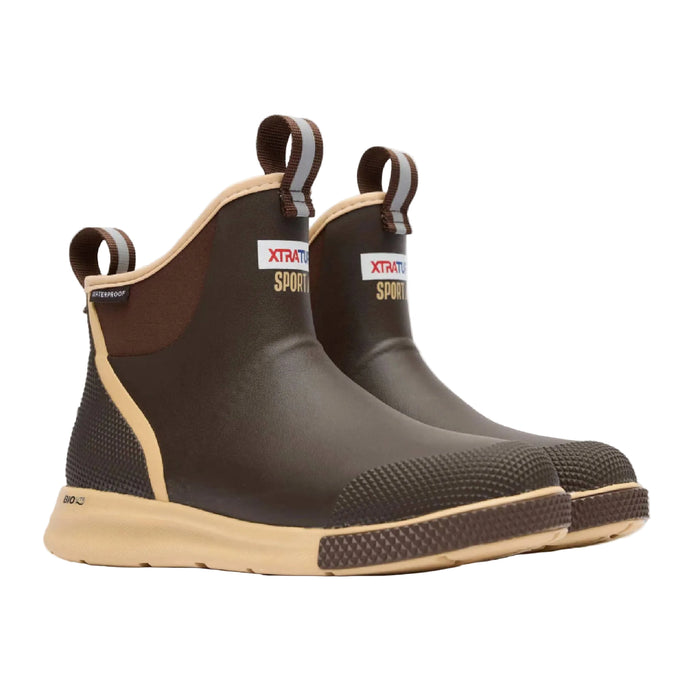 XTRATUF Women's Brown Ankle Deck Sport Boot