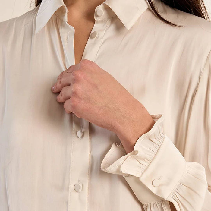Women's LS Satin Top