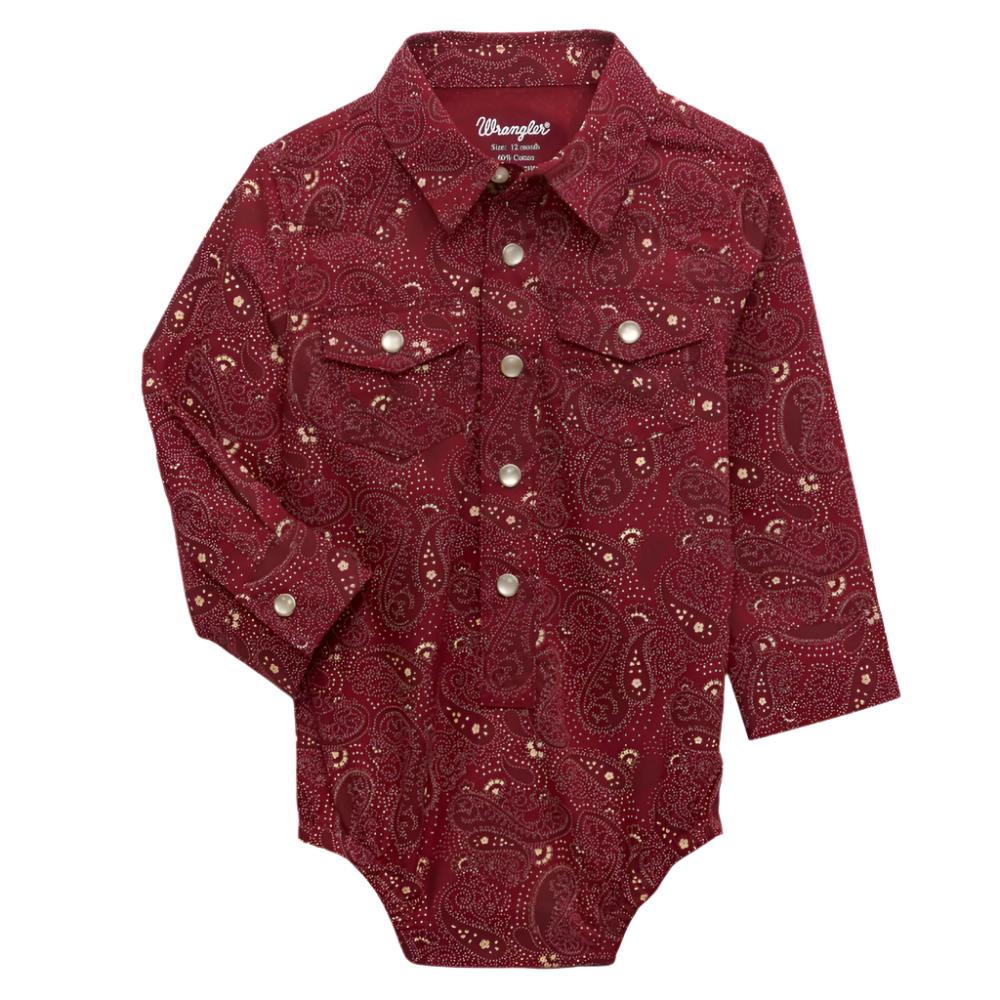 Wrangler Baby Paisley Western Bodysuit