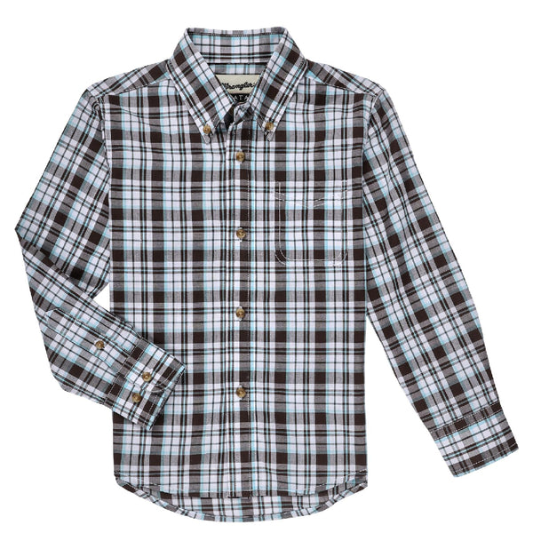 Wrangler Boy s Plaid Riata Shirt Teskeys