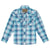 Wrangler Boy's Retro Western Turquoise Plaid Shirt KIDS - Boys - Clothing - Shirts - Long Sleeve Shirts Wrangler   