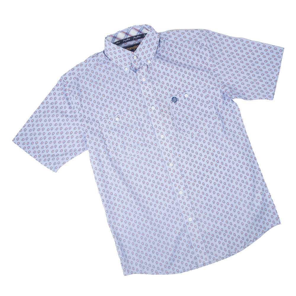 Wrangler George Strait Paisley Print Shirt MEN - Clothing - Shirts - Short Sleeve Shirts Wrangler   
