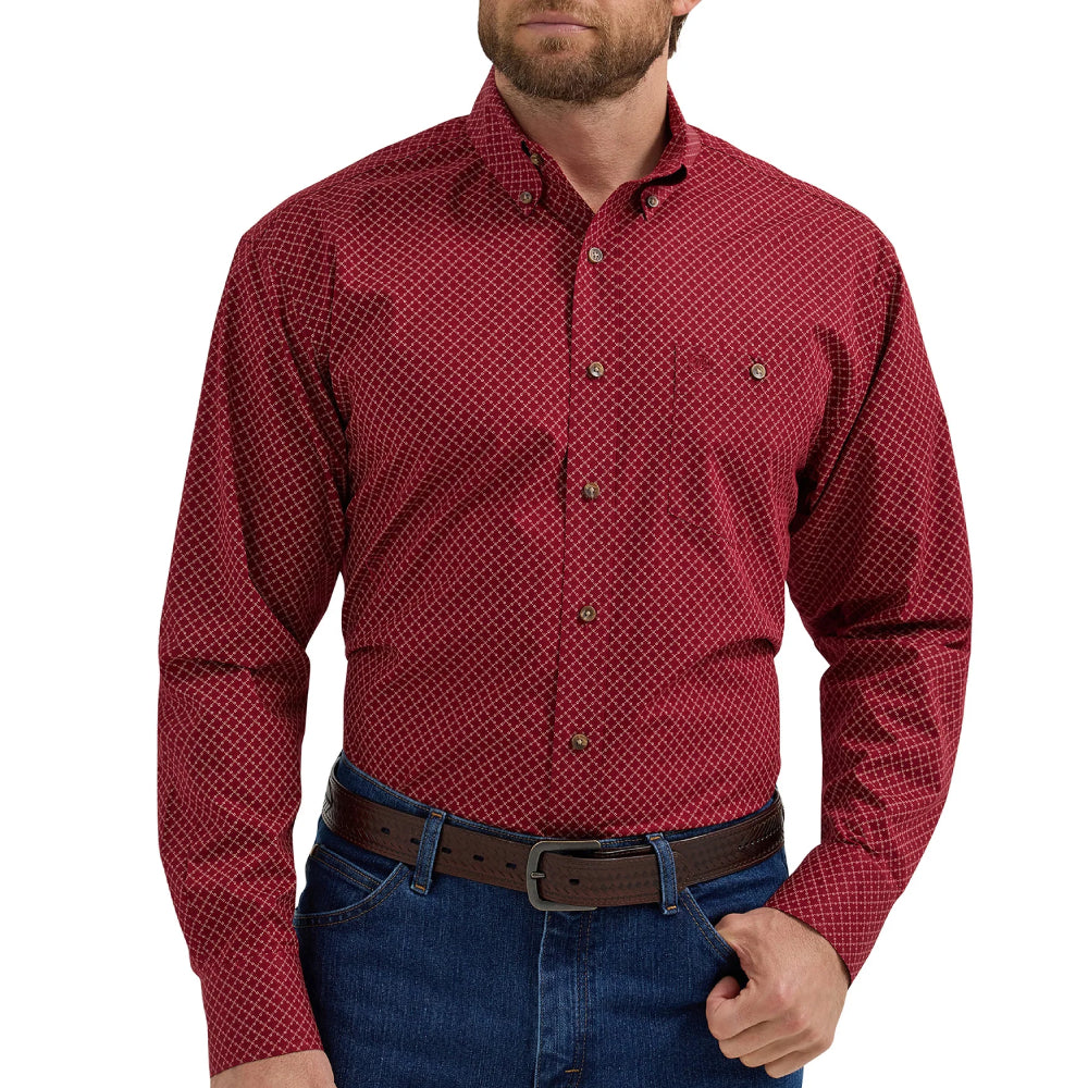 Wrangler Men's Geo Western Shirt MEN - Clothing - Shirts - Long Sleeve Wrangler