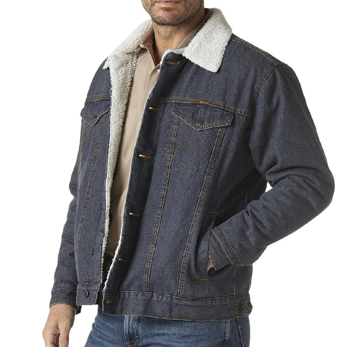 Wrangler Men's Sherpa Lined Denim Jacket - Rustic MEN - Clothing - Outerwear - Jackets Wrangler   