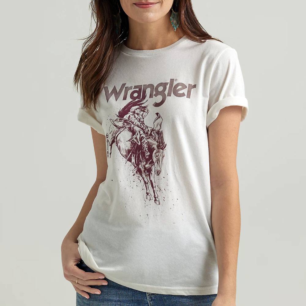 Wrangler Women's Retro Logo Cowboy Tee