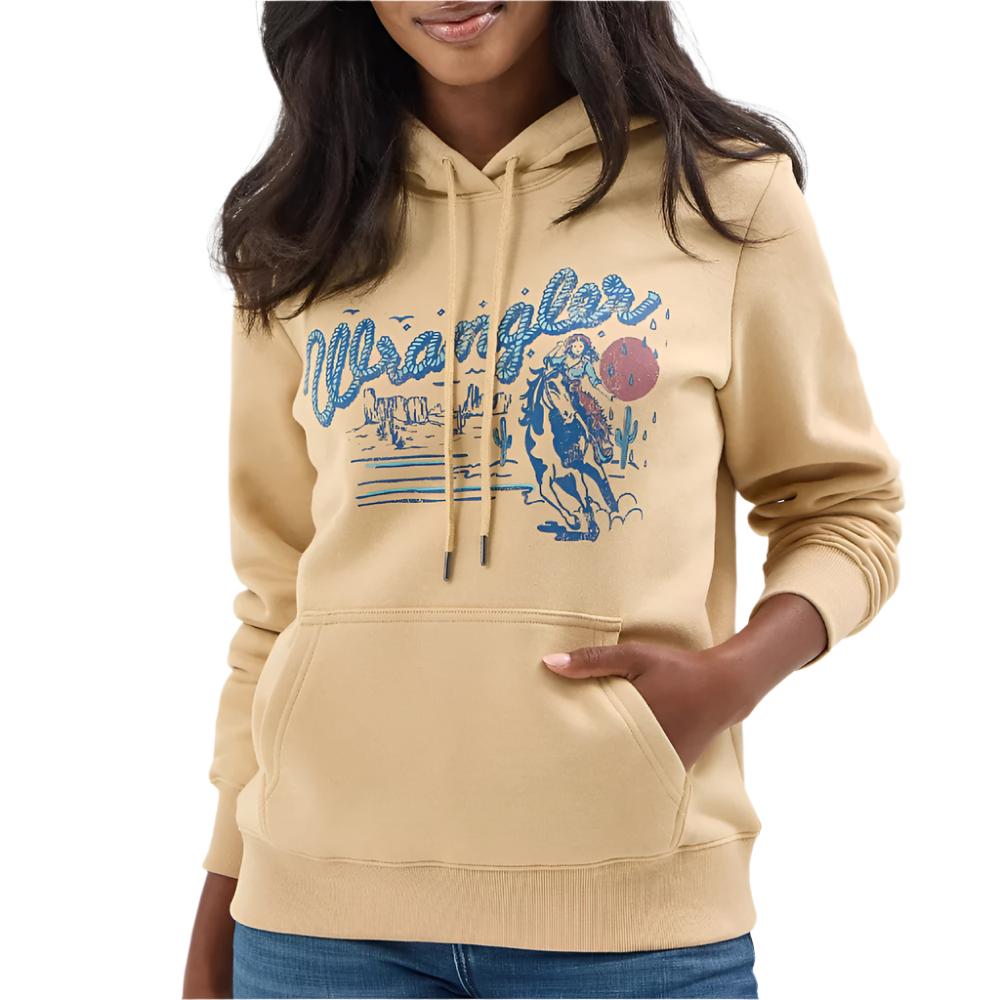 Wrangler Women's Graphic Desert Cowgirl Hoodie