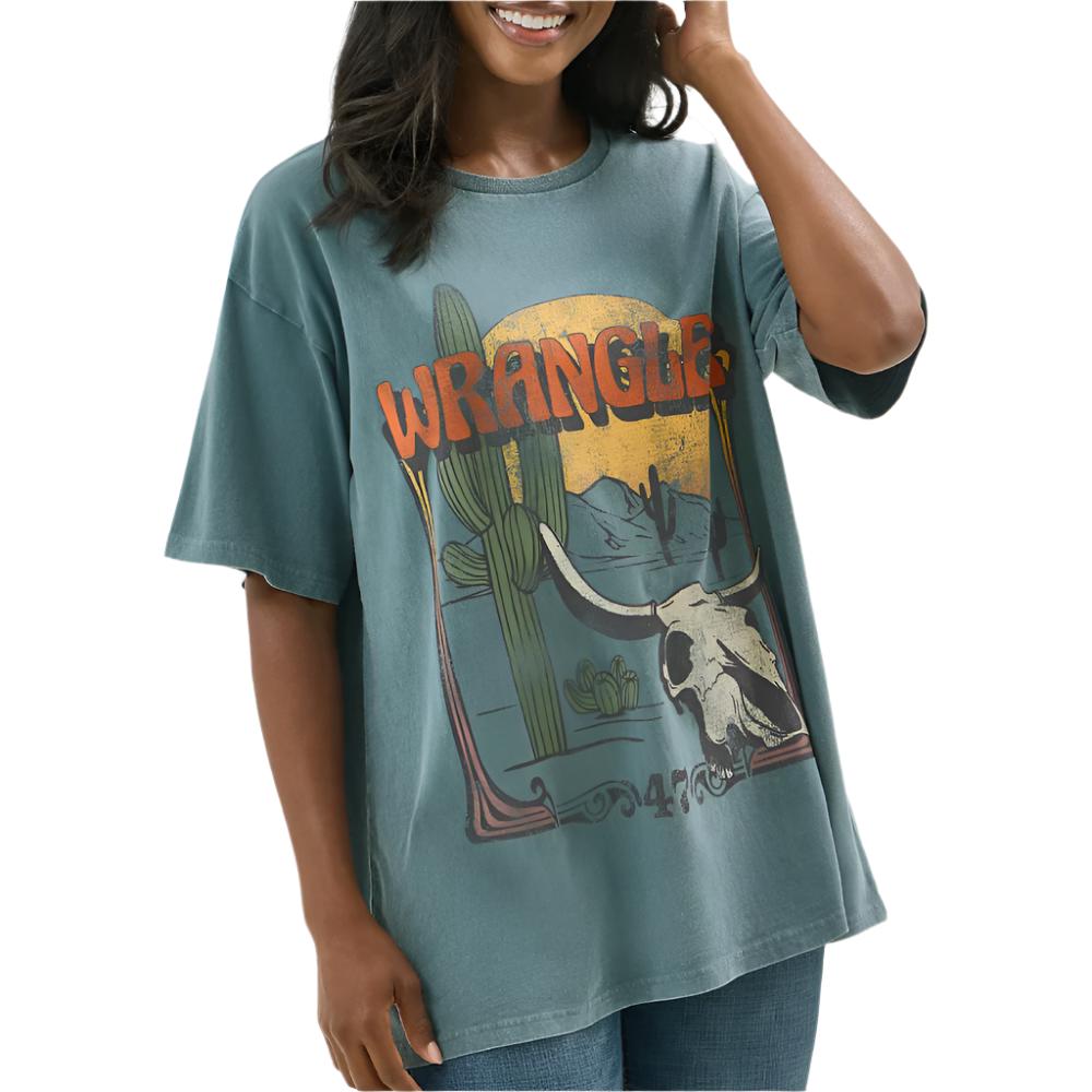 Wrangler Women's Oversized Western Graphic Tee