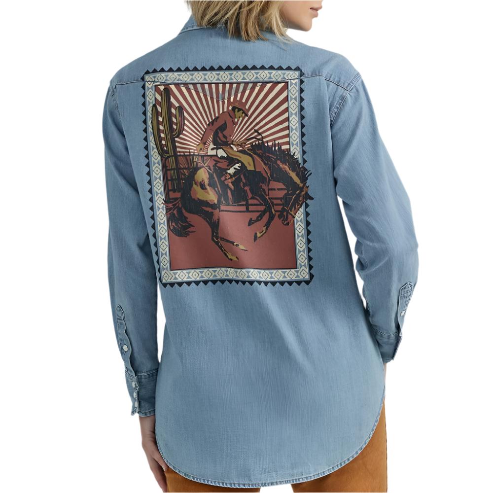 Wrangler Women's Rodeo Poster Western Shirt WOMEN - Clothing - Tops - Long Sleeved Wrangler   