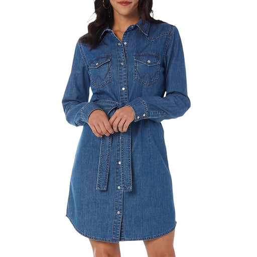 Wrangler Women's Western Denim Shirt Dress WOMEN - Clothing - Dresses Wrangler   