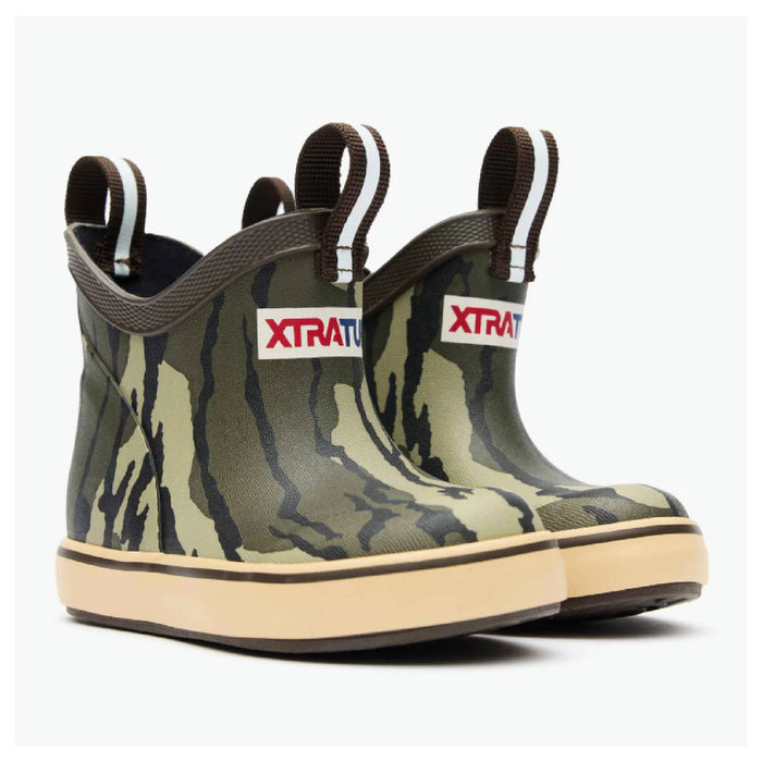 XTRATUF Kids' Mossy Oak® Bottomland Ankle Deck Boot
