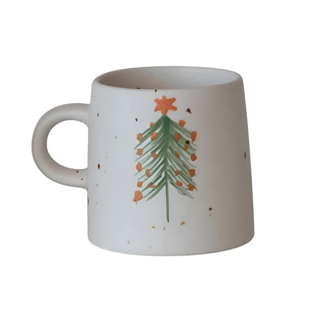 12oz Christmas Tree Stoneware Mug HOME & GIFTS - Home Decor - Seasonal Decor Creative Co-Op   