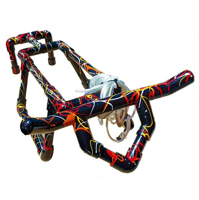 The Streak Rapid Roper II PVC Dummy Tack - Ropes & Roping San Saba Equine Red/Orange/Yellow