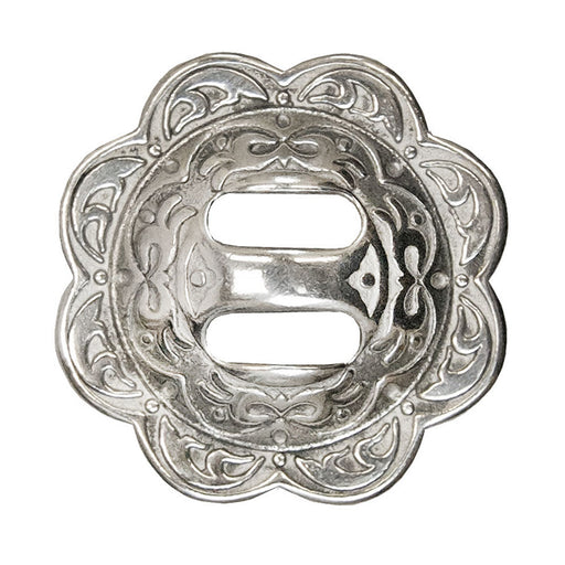 Jeremiah Watt Weaver Slotted Silver Concho Tack - Conchos & Hardware MISC   