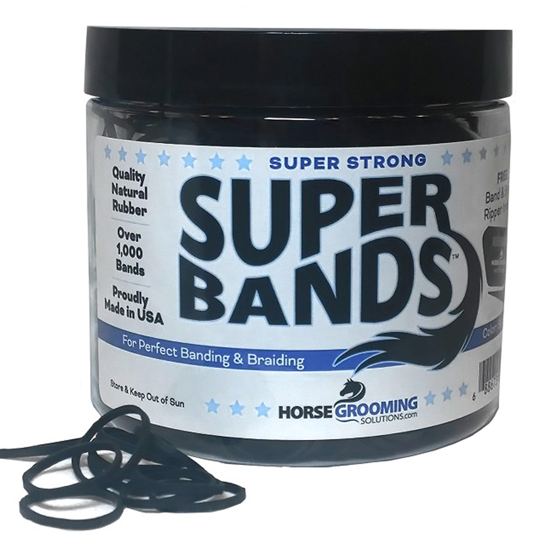 Super Bands FARM & RANCH - Animal Care - Equine - Grooming Super Bands BLACK  