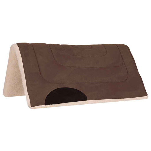 Mustang Faux Suede Pony Pad Tack - Saddle Pads Mustang Brown