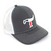 Teskey's T Logo Cap - Grey/Charcoal - Texas Flag Logo - FINAL SALE TESKEY'S GEAR - Baseball Caps Teskey's
