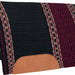 Mustang New Zealand Wool Fleece Bottom Pad Tack - Saddle Pads Mustang Black/Burgundy