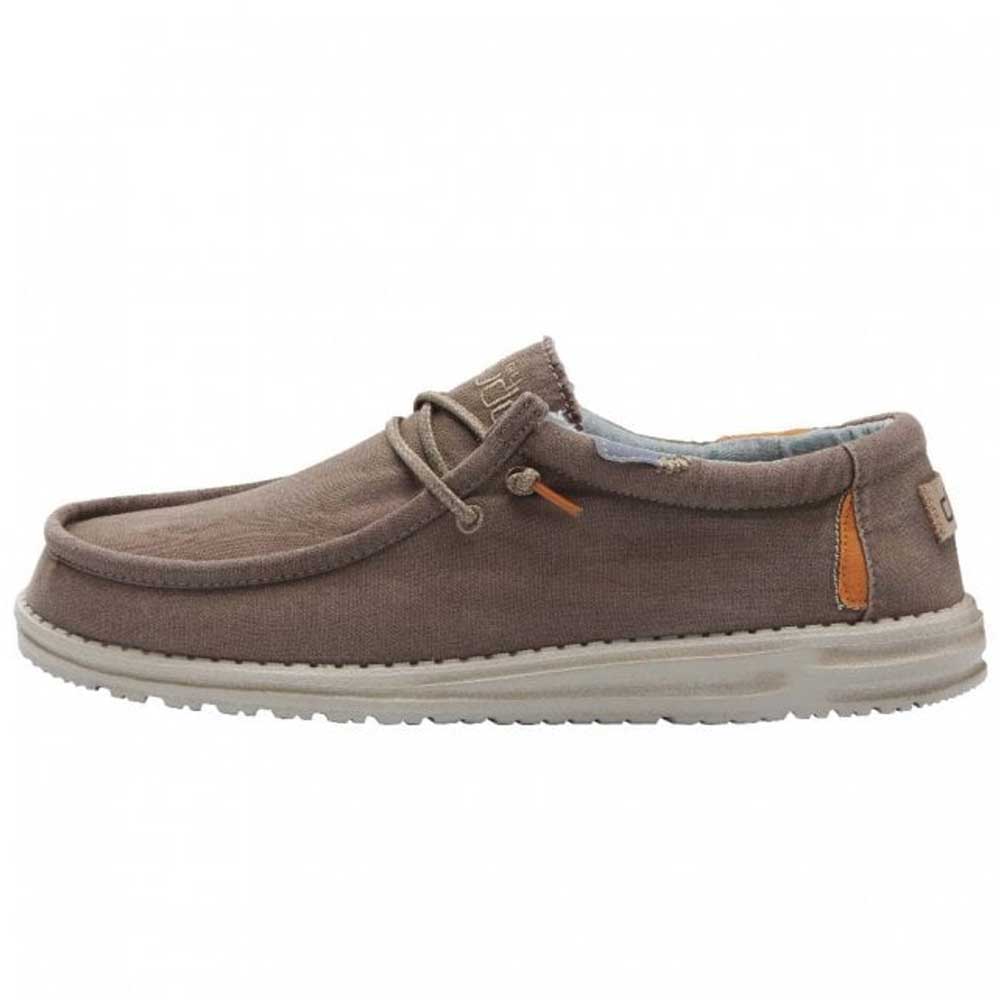 Hey Dude Wally Washed  Walnut Shoe - FINAL SALE* MEN - Footwear - Casual Shoes Hey Dude   