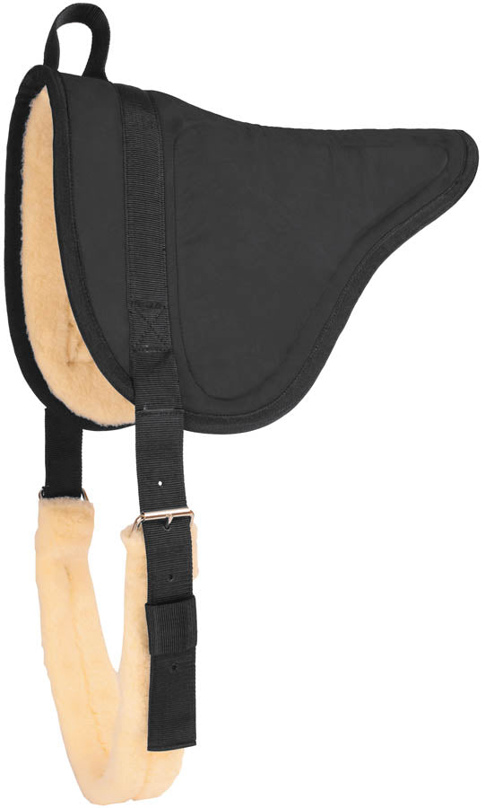 Microsuede Bareback Pad Tack - Saddle Pads - Blankets Mustang Black  