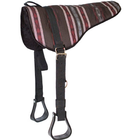 Mustang Sierra Herculon Bareback Saddle Pad With Stirrups Tack - Saddle Pads Mustang Apache Black