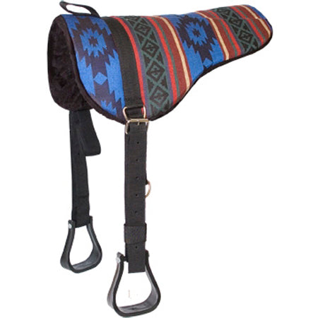 Mustang Sierra Herculon Bareback Saddle Pad With Stirrups Tack - Saddle Pads Mustang Lobo Rustic