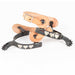 Formay Black Satin Youth Heart Spurs with Straps Tack - Spurs Formay