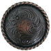 Rusted Copper Concho with Rope Edge Tack - Conchos & Hardware MISC   