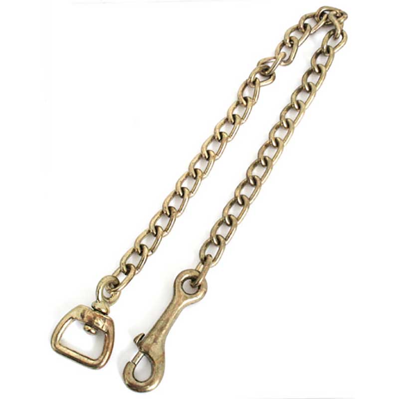 Brass Plated Lead Chain w/1" Swivel Tack - Conchos & Hardware MISC 20"  